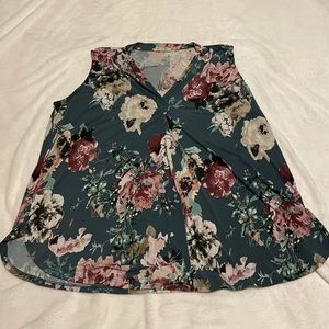 Beacon Alicia Pleat Detail Knit Top - Blue